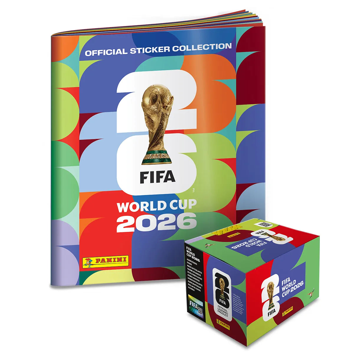 Panini FIFA World Cup 2026™ official sticker collection is here! - 1 Box of 100 Packets and a soft cover album